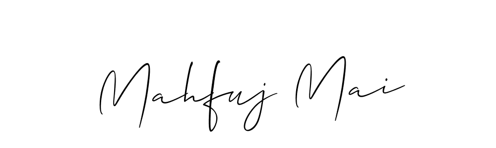 Mahfuj Mai stylish signature style. Best Handwritten Sign (Allison_Script) for my name. Handwritten Signature Collection Ideas for my name Mahfuj Mai. Mahfuj Mai signature style 2 images and pictures png