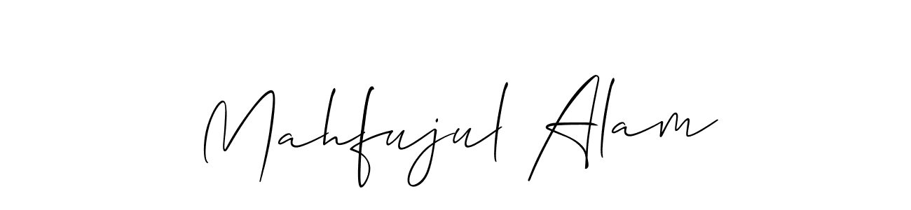 Use a signature maker to create a handwritten signature online. With this signature software, you can design (Allison_Script) your own signature for name Mahfujul Alam. Mahfujul Alam signature style 2 images and pictures png