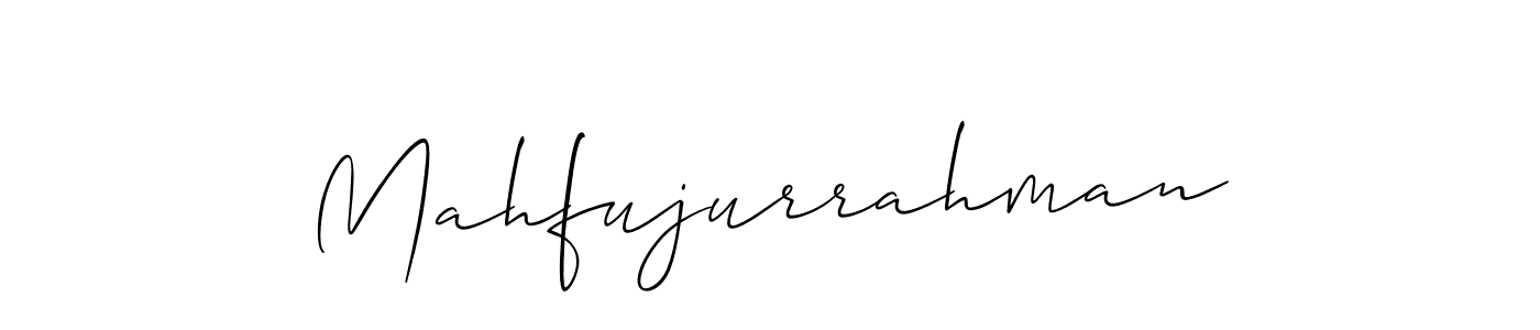 Design your own signature with our free online signature maker. With this signature software, you can create a handwritten (Allison_Script) signature for name Mahfujurrahman. Mahfujurrahman signature style 2 images and pictures png