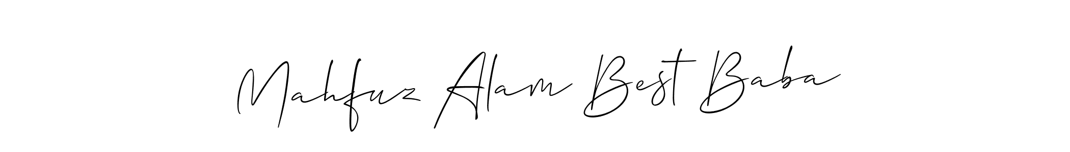 How to make Mahfuz Alam Best Baba name signature. Use Allison_Script style for creating short signs online. This is the latest handwritten sign. Mahfuz Alam Best Baba signature style 2 images and pictures png
