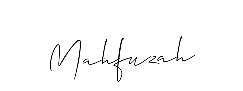 Once you've used our free online signature maker to create your best signature Allison_Script style, it's time to enjoy all of the benefits that Mahfuzah name signing documents. Mahfuzah signature style 2 images and pictures png