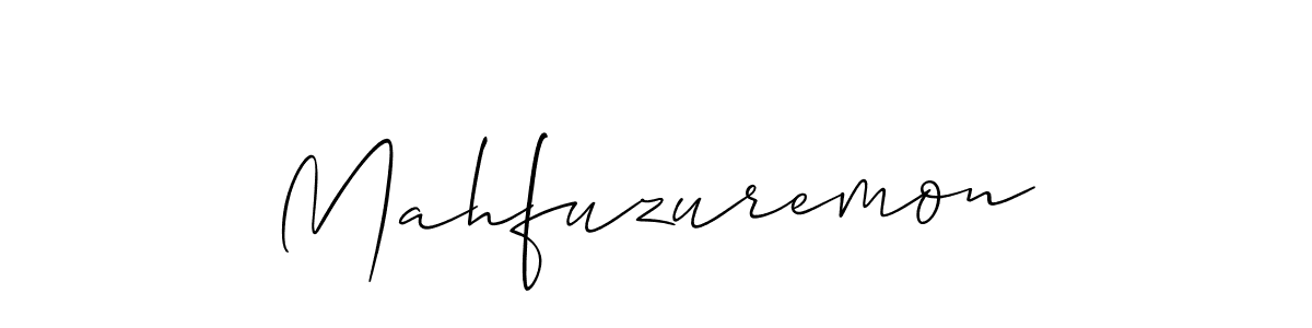 if you are searching for the best signature style for your name Mahfuzuremon. so please give up your signature search. here we have designed multiple signature styles  using Allison_Script. Mahfuzuremon signature style 2 images and pictures png