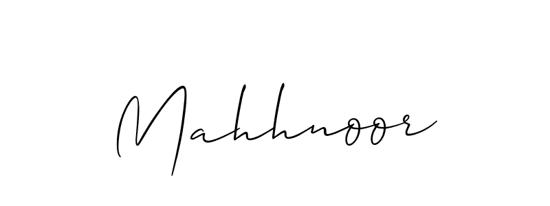 Make a beautiful signature design for name Mahhnoor. With this signature (Allison_Script) style, you can create a handwritten signature for free. Mahhnoor signature style 2 images and pictures png