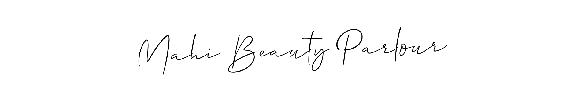 Check out images of Autograph of Mahi Beauty Parlour name. Actor Mahi Beauty Parlour Signature Style. Allison_Script is a professional sign style online. Mahi Beauty Parlour signature style 2 images and pictures png