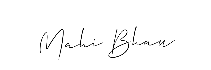 It looks lik you need a new signature style for name Mahi Bhau. Design unique handwritten (Allison_Script) signature with our free signature maker in just a few clicks. Mahi Bhau signature style 2 images and pictures png