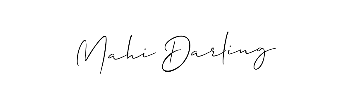 Create a beautiful signature design for name Mahi Darling. With this signature (Allison_Script) fonts, you can make a handwritten signature for free. Mahi Darling signature style 2 images and pictures png