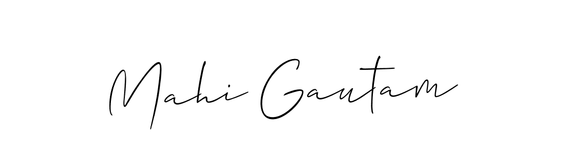 How to Draw Mahi Gautam signature style? Allison_Script is a latest design signature styles for name Mahi Gautam. Mahi Gautam signature style 2 images and pictures png