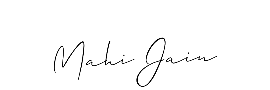 How to Draw Mahi Jain signature style? Allison_Script is a latest design signature styles for name Mahi Jain. Mahi Jain signature style 2 images and pictures png