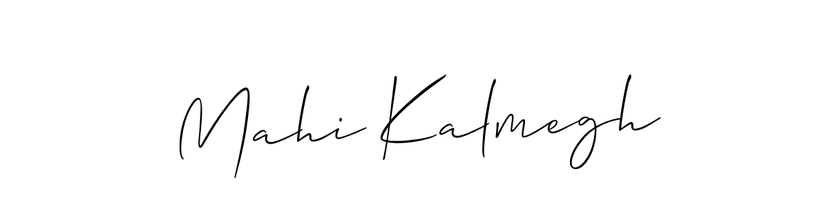Design your own signature with our free online signature maker. With this signature software, you can create a handwritten (Allison_Script) signature for name Mahi Kalmegh. Mahi Kalmegh signature style 2 images and pictures png