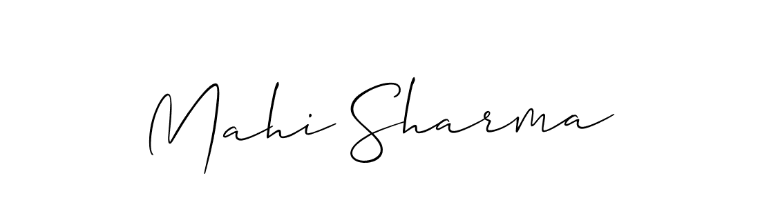 Best and Professional Signature Style for Mahi Sharma. Allison_Script Best Signature Style Collection. Mahi Sharma signature style 2 images and pictures png