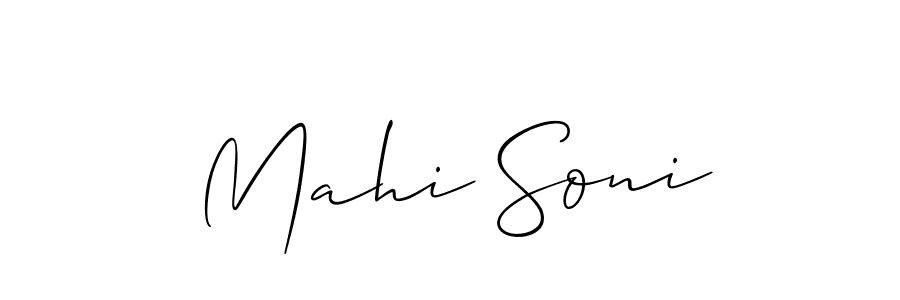 Make a short Mahi Soni signature style. Manage your documents anywhere anytime using Allison_Script. Create and add eSignatures, submit forms, share and send files easily. Mahi Soni signature style 2 images and pictures png