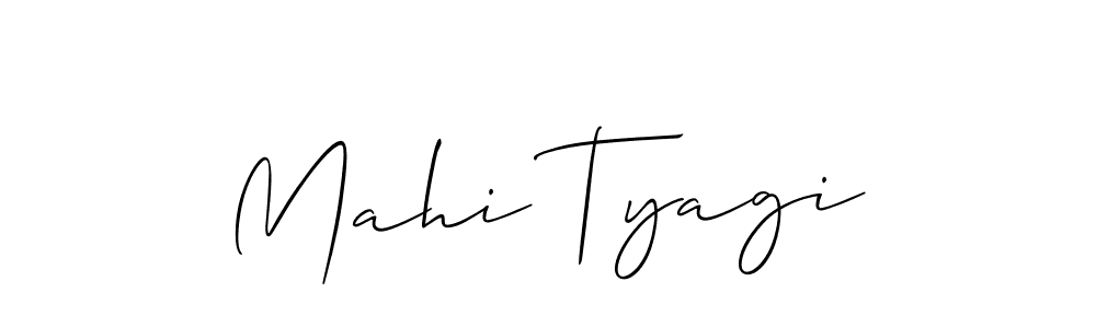 It looks lik you need a new signature style for name Mahi Tyagi. Design unique handwritten (Allison_Script) signature with our free signature maker in just a few clicks. Mahi Tyagi signature style 2 images and pictures png