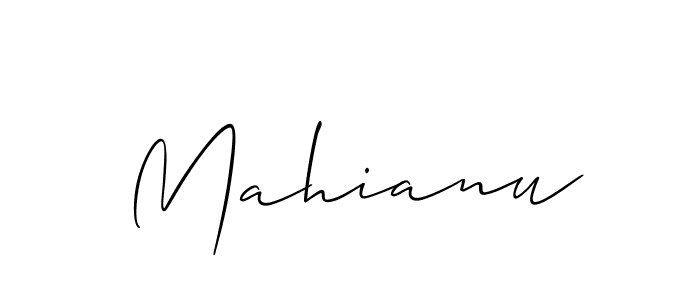 Once you've used our free online signature maker to create your best signature Allison_Script style, it's time to enjoy all of the benefits that Mahianu name signing documents. Mahianu signature style 2 images and pictures png
