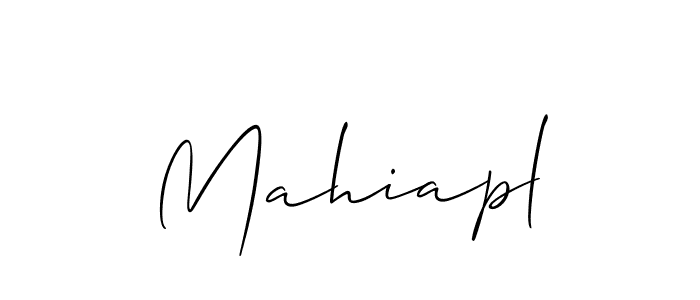 Once you've used our free online signature maker to create your best signature Allison_Script style, it's time to enjoy all of the benefits that Mahiapl name signing documents. Mahiapl signature style 2 images and pictures png