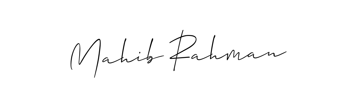 Mahib Rahman stylish signature style. Best Handwritten Sign (Allison_Script) for my name. Handwritten Signature Collection Ideas for my name Mahib Rahman. Mahib Rahman signature style 2 images and pictures png