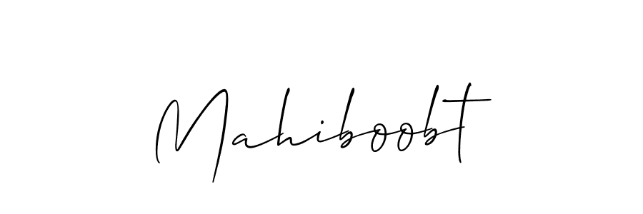 How to make Mahiboobt signature? Allison_Script is a professional autograph style. Create handwritten signature for Mahiboobt name. Mahiboobt signature style 2 images and pictures png