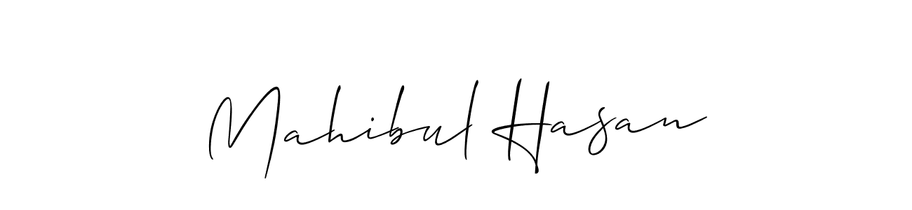 Mahibul Hasan stylish signature style. Best Handwritten Sign (Allison_Script) for my name. Handwritten Signature Collection Ideas for my name Mahibul Hasan. Mahibul Hasan signature style 2 images and pictures png