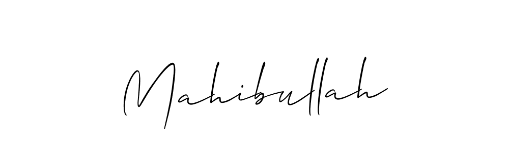 How to make Mahibullah signature? Allison_Script is a professional autograph style. Create handwritten signature for Mahibullah name. Mahibullah signature style 2 images and pictures png