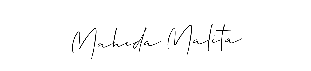 Check out images of Autograph of Mahida Malita name. Actor Mahida Malita Signature Style. Allison_Script is a professional sign style online. Mahida Malita signature style 2 images and pictures png