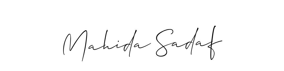 Make a beautiful signature design for name Mahida Sadaf. Use this online signature maker to create a handwritten signature for free. Mahida Sadaf signature style 2 images and pictures png