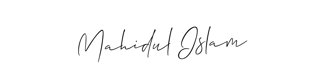 Also You can easily find your signature by using the search form. We will create Mahidul Islam name handwritten signature images for you free of cost using Allison_Script sign style. Mahidul Islam signature style 2 images and pictures png