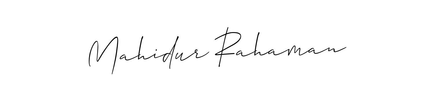 Also You can easily find your signature by using the search form. We will create Mahidur Rahaman name handwritten signature images for you free of cost using Allison_Script sign style. Mahidur Rahaman signature style 2 images and pictures png