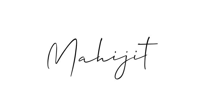 Allison_Script is a professional signature style that is perfect for those who want to add a touch of class to their signature. It is also a great choice for those who want to make their signature more unique. Get Mahijit name to fancy signature for free. Mahijit signature style 2 images and pictures png