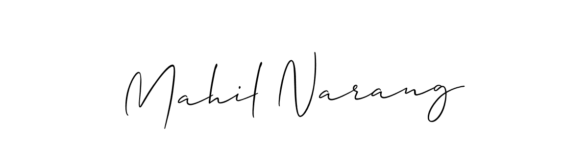 Make a beautiful signature design for name Mahil Narang. Use this online signature maker to create a handwritten signature for free. Mahil Narang signature style 2 images and pictures png