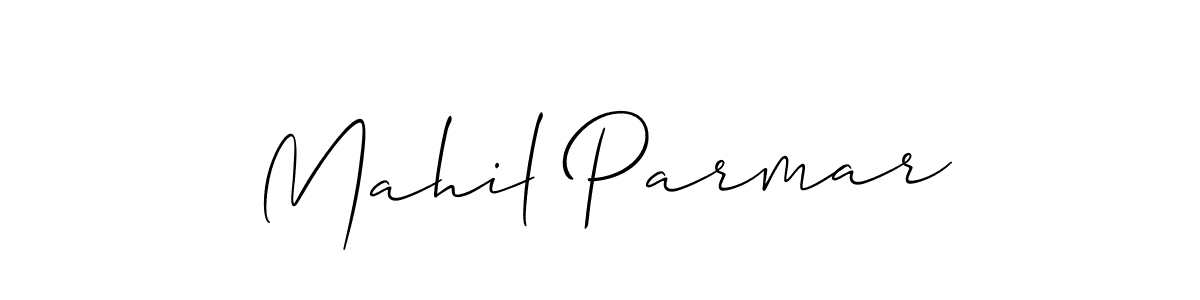 Make a short Mahil Parmar signature style. Manage your documents anywhere anytime using Allison_Script. Create and add eSignatures, submit forms, share and send files easily. Mahil Parmar signature style 2 images and pictures png