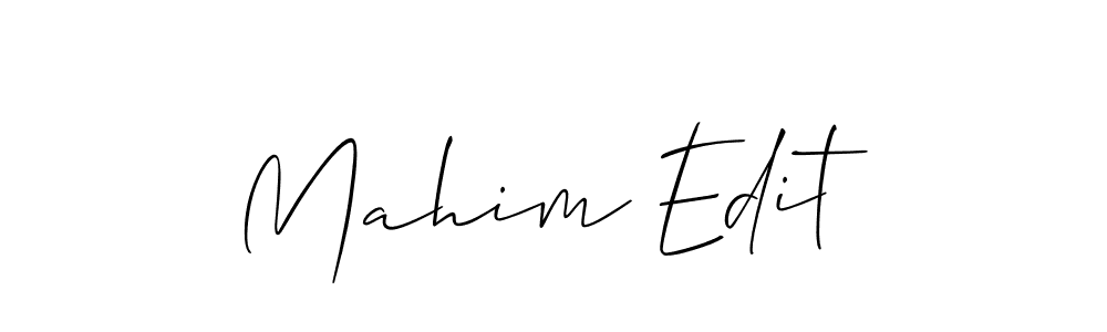 It looks lik you need a new signature style for name Mahim Edit. Design unique handwritten (Allison_Script) signature with our free signature maker in just a few clicks. Mahim Edit signature style 2 images and pictures png