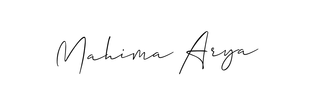 Make a beautiful signature design for name Mahima Arya. Use this online signature maker to create a handwritten signature for free. Mahima Arya signature style 2 images and pictures png