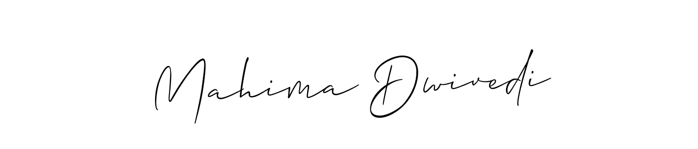 Also You can easily find your signature by using the search form. We will create Mahima Dwivedi name handwritten signature images for you free of cost using Allison_Script sign style. Mahima Dwivedi signature style 2 images and pictures png