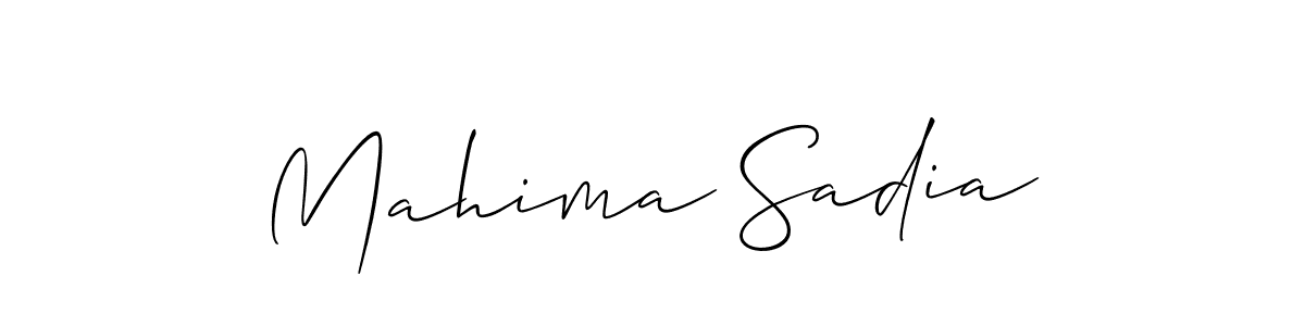 Check out images of Autograph of Mahima Sadia name. Actor Mahima Sadia Signature Style. Allison_Script is a professional sign style online. Mahima Sadia signature style 2 images and pictures png