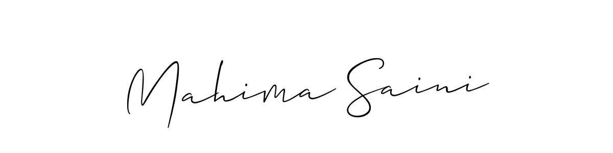 Make a beautiful signature design for name Mahima Saini. Use this online signature maker to create a handwritten signature for free. Mahima Saini signature style 2 images and pictures png