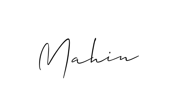 You should practise on your own different ways (Allison_Script) to write your name (Mahin ) in signature. don't let someone else do it for you. Mahin  signature style 2 images and pictures png