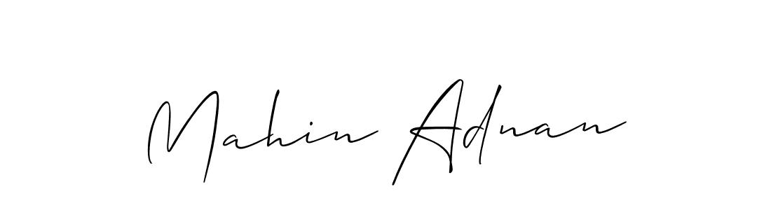 You should practise on your own different ways (Allison_Script) to write your name (Mahin Adnan) in signature. don't let someone else do it for you. Mahin Adnan signature style 2 images and pictures png