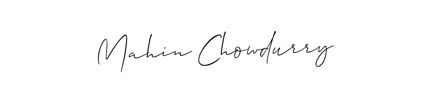 Allison_Script is a professional signature style that is perfect for those who want to add a touch of class to their signature. It is also a great choice for those who want to make their signature more unique. Get Mahin Chowdurry name to fancy signature for free. Mahin Chowdurry signature style 2 images and pictures png