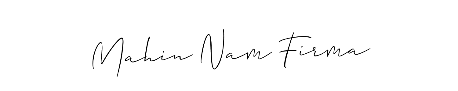 if you are searching for the best signature style for your name Mahin Nam Firma. so please give up your signature search. here we have designed multiple signature styles  using Allison_Script. Mahin Nam Firma signature style 2 images and pictures png