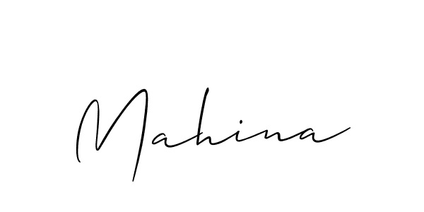 How to make Mahina signature? Allison_Script is a professional autograph style. Create handwritten signature for Mahina name. Mahina signature style 2 images and pictures png