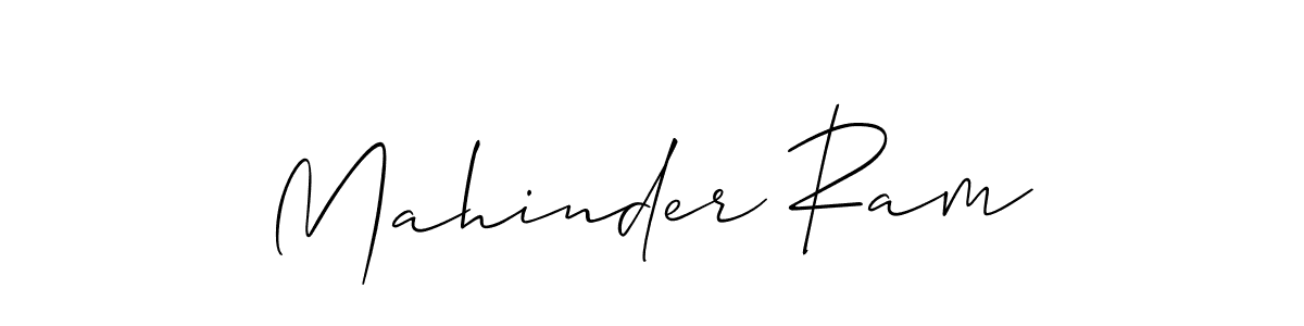 Mahinder Ram stylish signature style. Best Handwritten Sign (Allison_Script) for my name. Handwritten Signature Collection Ideas for my name Mahinder Ram. Mahinder Ram signature style 2 images and pictures png