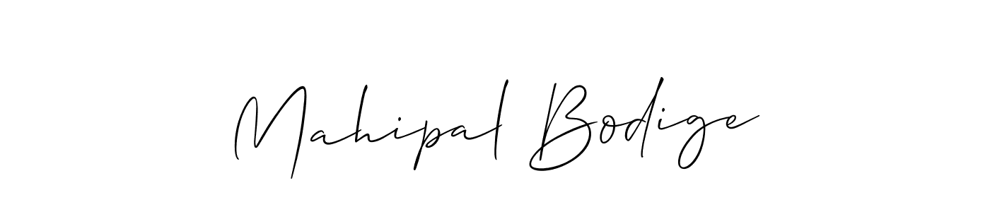 Also You can easily find your signature by using the search form. We will create Mahipal Bodige name handwritten signature images for you free of cost using Allison_Script sign style. Mahipal Bodige signature style 2 images and pictures png