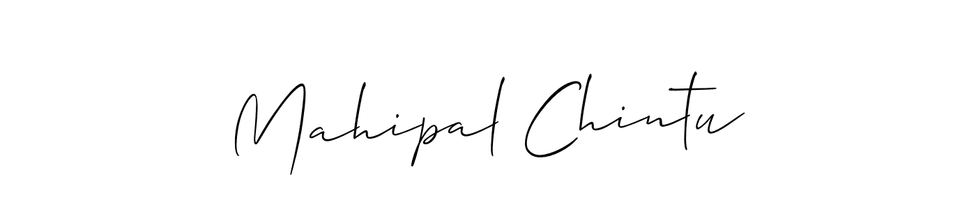 Similarly Allison_Script is the best handwritten signature design. Signature creator online .You can use it as an online autograph creator for name Mahipal Chintu. Mahipal Chintu signature style 2 images and pictures png