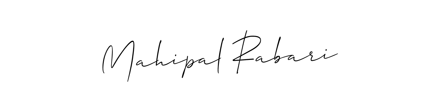 Mahipal Rabari stylish signature style. Best Handwritten Sign (Allison_Script) for my name. Handwritten Signature Collection Ideas for my name Mahipal Rabari. Mahipal Rabari signature style 2 images and pictures png