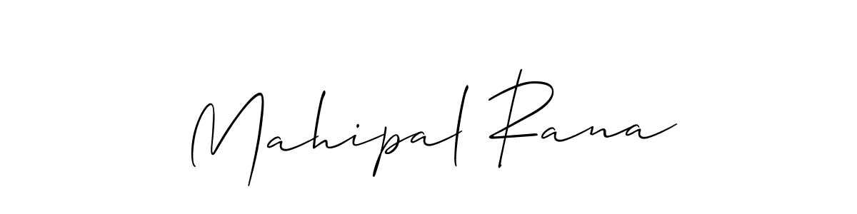 Create a beautiful signature design for name Mahipal Rana. With this signature (Allison_Script) fonts, you can make a handwritten signature for free. Mahipal Rana signature style 2 images and pictures png