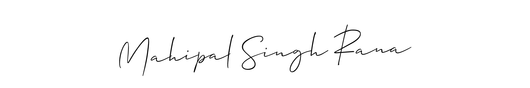 How to make Mahipal Singh Rana signature? Allison_Script is a professional autograph style. Create handwritten signature for Mahipal Singh Rana name. Mahipal Singh Rana signature style 2 images and pictures png