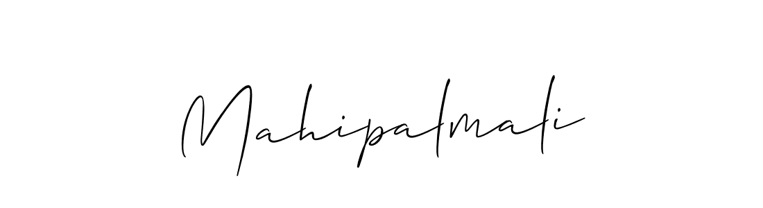 Make a beautiful signature design for name Mahipalmali. With this signature (Allison_Script) style, you can create a handwritten signature for free. Mahipalmali signature style 2 images and pictures png