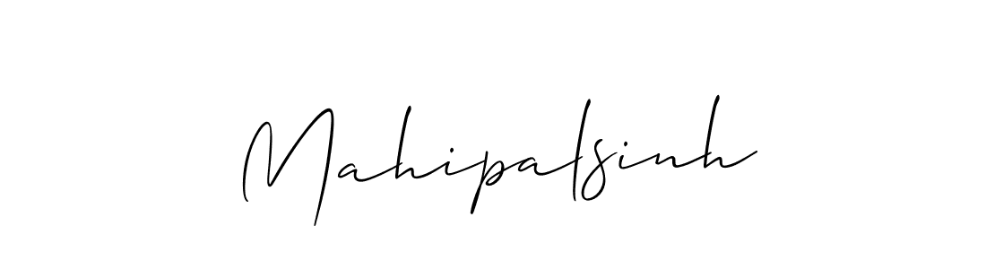How to Draw Mahipalsinh signature style? Allison_Script is a latest design signature styles for name Mahipalsinh. Mahipalsinh signature style 2 images and pictures png