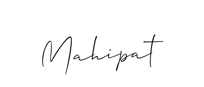 Make a beautiful signature design for name Mahipat. With this signature (Allison_Script) style, you can create a handwritten signature for free. Mahipat signature style 2 images and pictures png