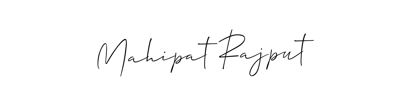 Make a beautiful signature design for name Mahipat Rajput. With this signature (Allison_Script) style, you can create a handwritten signature for free. Mahipat Rajput signature style 2 images and pictures png