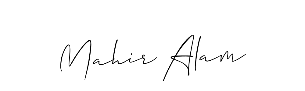 This is the best signature style for the Mahir Alam name. Also you like these signature font (Allison_Script). Mix name signature. Mahir Alam signature style 2 images and pictures png